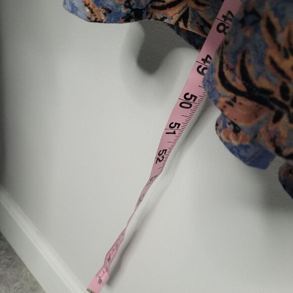 Peruvian Connection Pima Cotton Blend Floral Maxi Dress Casual Size Large - Picture 7 of 7